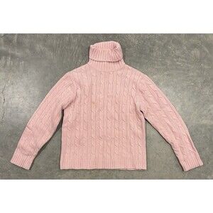 GAP Turtleneck Sweater Women’s Large Pink Lambs Wool Vintage